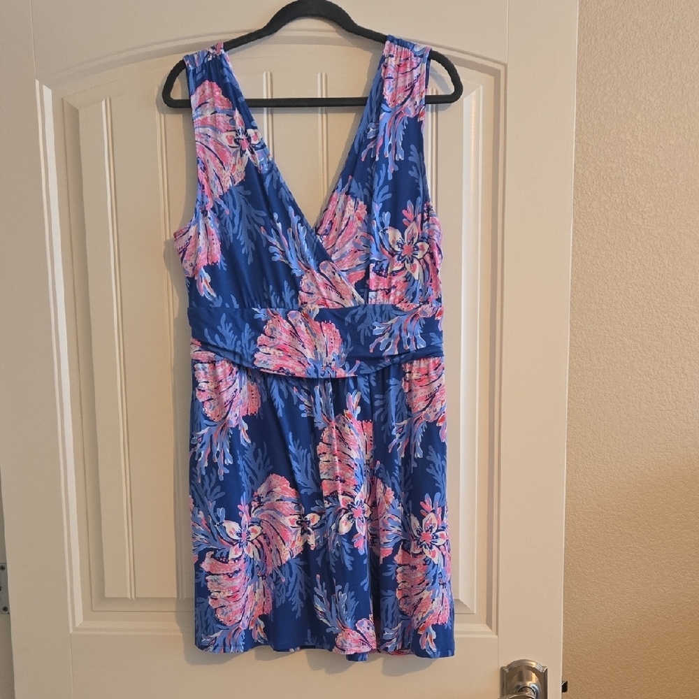 Lilly Pulitzer Clara Romper In Multi For The Fans